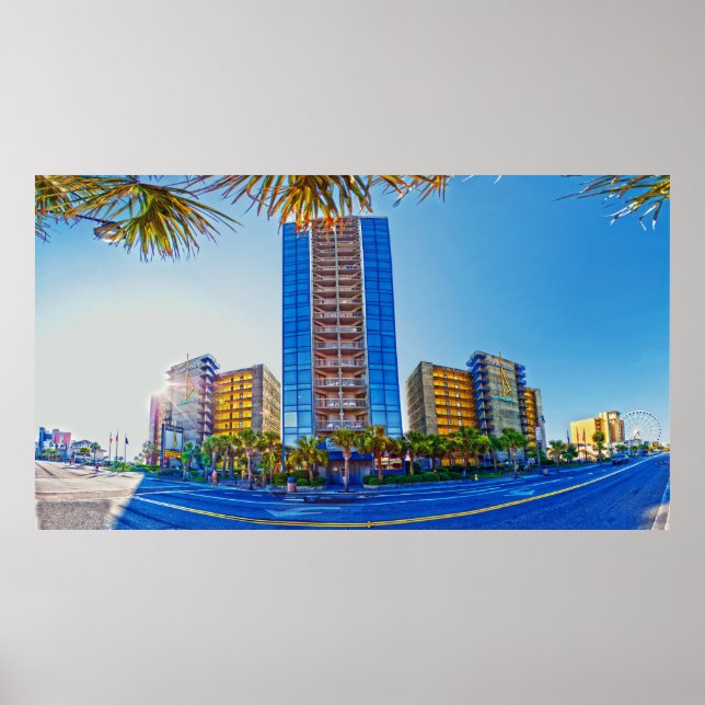 Poster hotéis mirtle Beach (Frente)