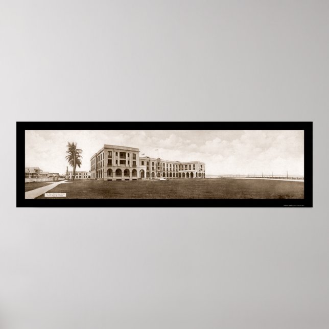 Poster Hotel Colon Panama Foto 1913 (Frente)