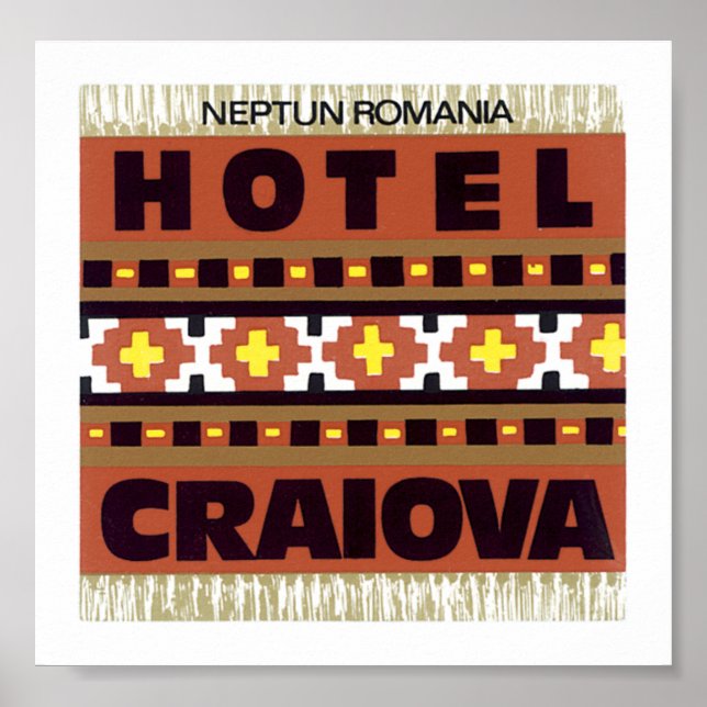 Poster Hotel Craiova: Netun, Romênia (Frente)