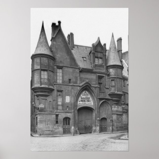 Poster Hotel de Sens, late 19th century-early (Frente)