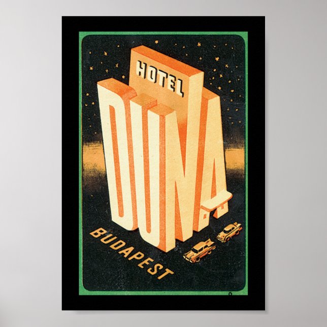 Poster Hotel Duna Budapest (Frente)