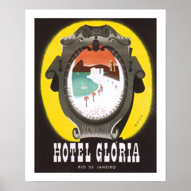 Poster Hotel Gloria Rio de Janeiro (branco) (Frente)