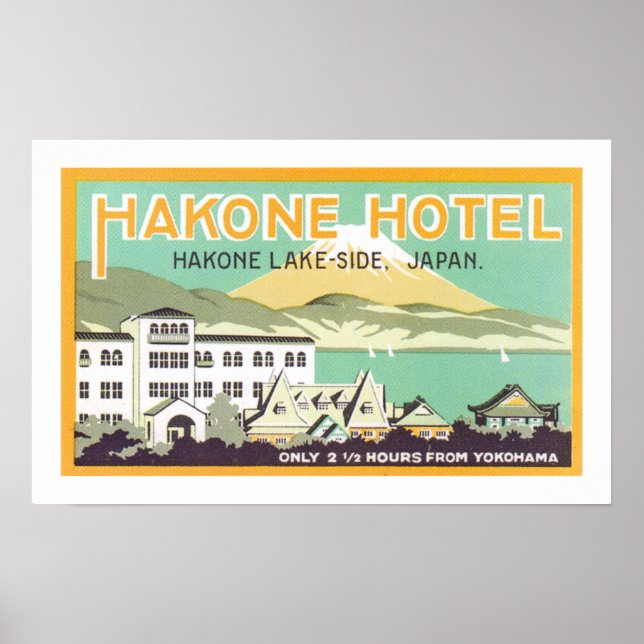 Poster Hotel Hakone (branco) (Frente)