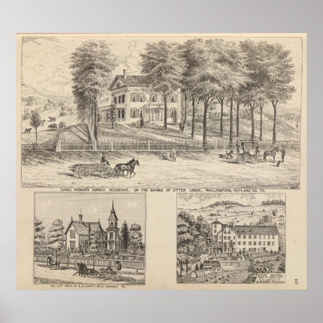 Poster Hotel Hyde em Wallingford (Frente)