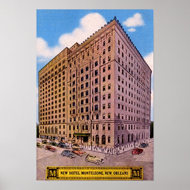 Pôster Hotel Louisiana New Orleans Monteleone (Frente)