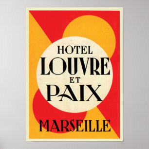 Poster Hotel Louvre e Paix Marselha