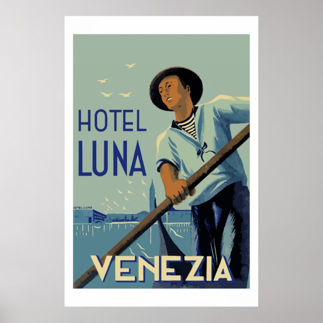 Poster Hotel Luna (Venezia Itália) (Frente)