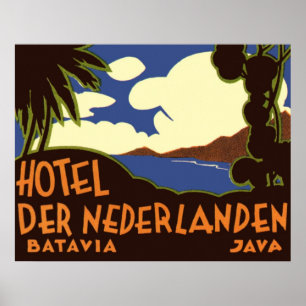 Pôster Hotel Nederlanden de Jakarta Indonésia das viagen