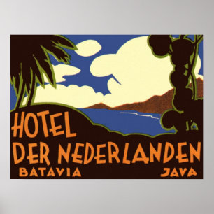 Pôster Hotel Nederlanden de Jakarta Indonésia das viagen
