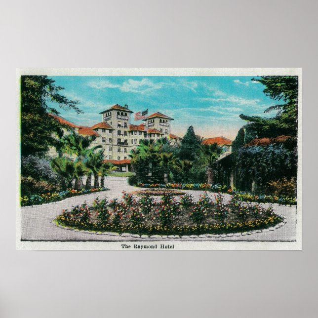 Pôster Hotel Raymond e MotivosPasadena, CA (Frente)