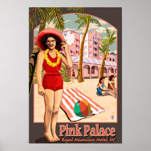 Pôster Hotel Real Hawaiian no Havaí