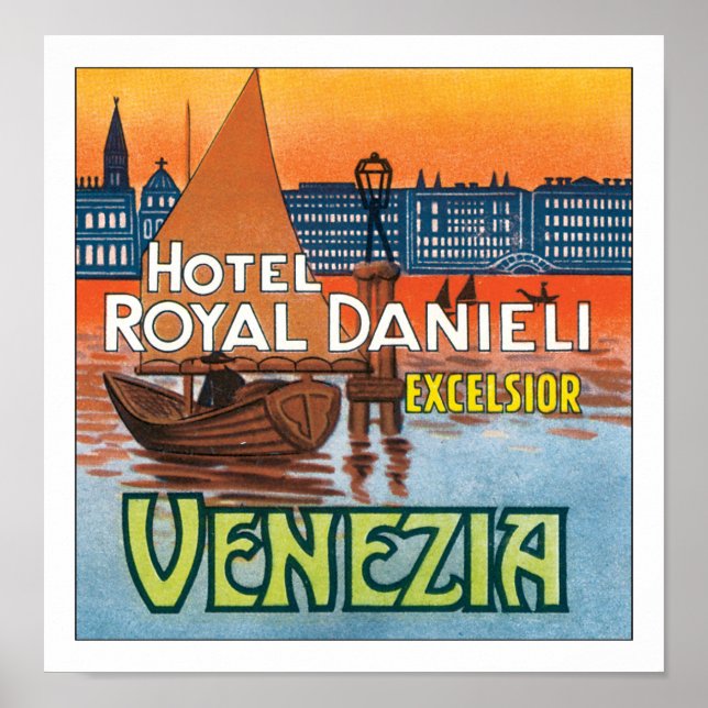 Pôster Hotel Royal Danieli Venezia sem fronteira (Frente)