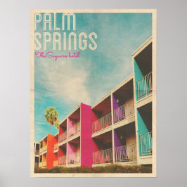 Poster Hotel Vintage Palm Primavera