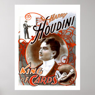 Pôster Houdini - rei dos cartões