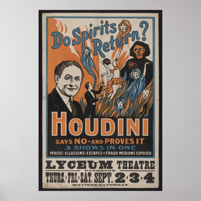 Poster Houdini Spirits (Frente)