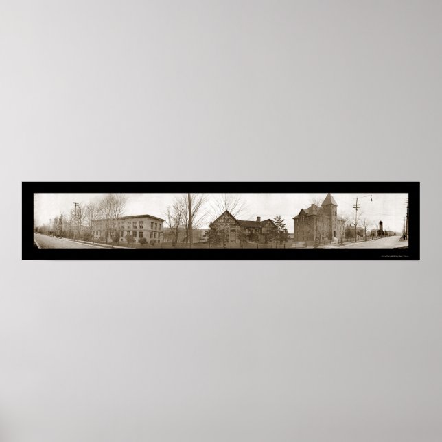 Poster Houghton MI College Photo 1910 (Frente)