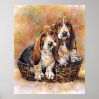 Poster Hounds de Basset
