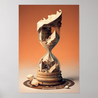 Poster Hourglass Surrealista 3