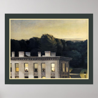 Poster "House at Dusk" 1935, por Edward Hopper