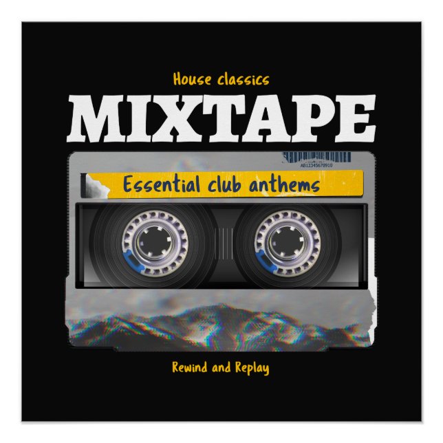 Pôster House Classics Mixtape Club Anthems (Frente)