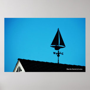 Poster House Sailboat Vane