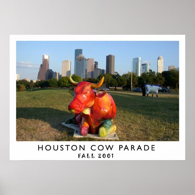 Poster Houston Cow Parade (Frente)