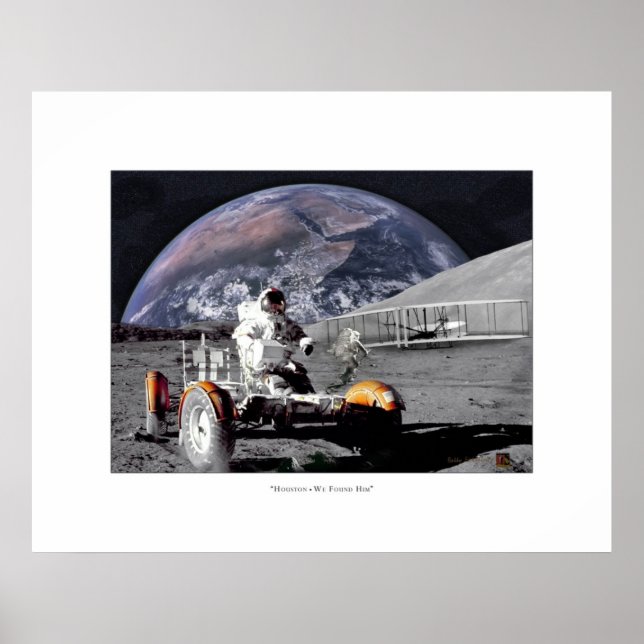 Poster Houston Encontramos Ele (Frente)