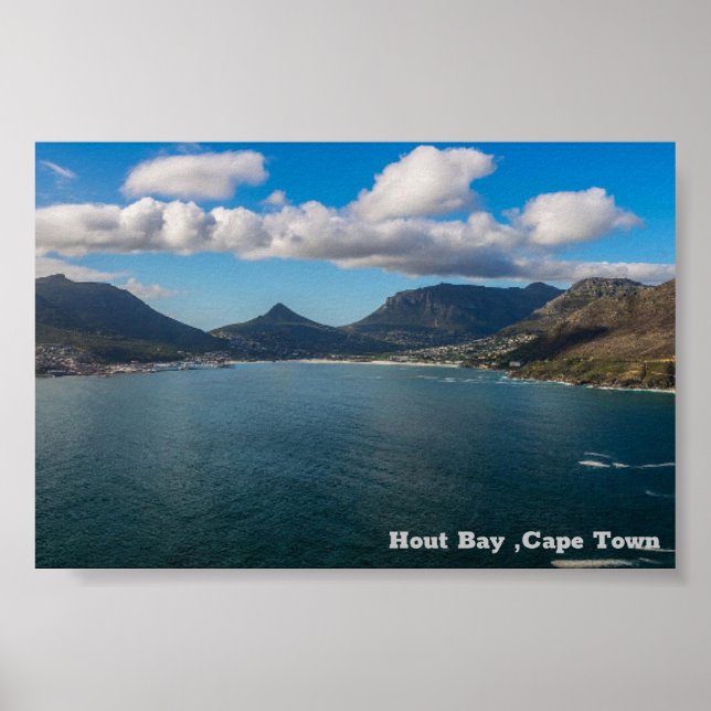 Poster Hout Bay. Cidade do Cabo (Frente)