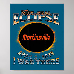 Poster Houve Eclipse Solar Martinsville Indiana Lá