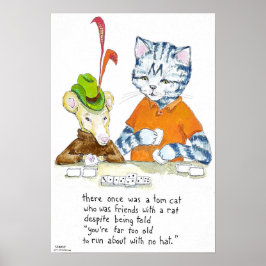 Poster Houve Uma Vez Um Gato De Tom - poema ilustrado