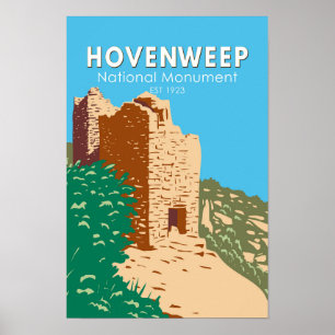 Poster Hovenweep National Monument Vintage