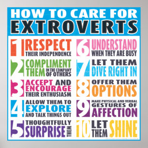 Poster How To Care For Extroverts