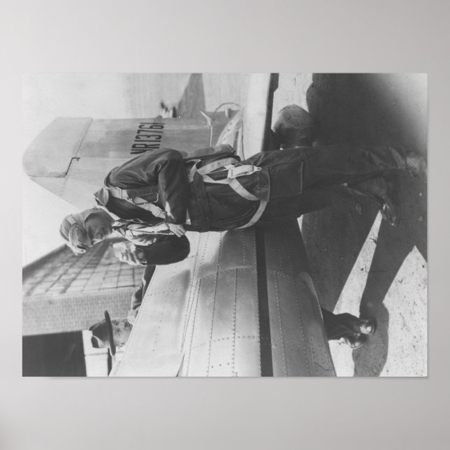 Poster Howard Hughes Piloto Avião de Embarque em Cheio (Frente)