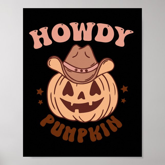 Poster Howdy Pumpkin (Frente)