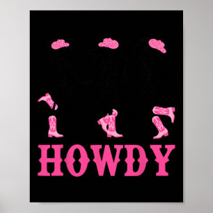 Poster Howe Skeleton Dançando Garota Ocidental Halloween