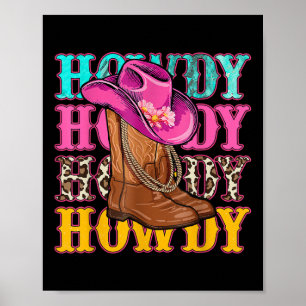 Poster Howe Southern Western Girl Country Rodeo Cowboys