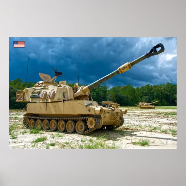 Poster HOWITZER AUTOPROPULSO - M109 Paladina (Frente)