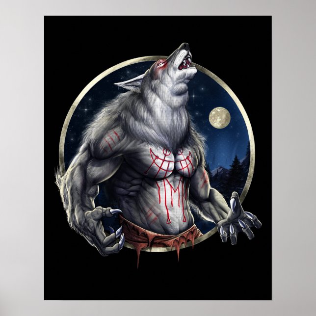 Poster Howling Werewolf (Frente)