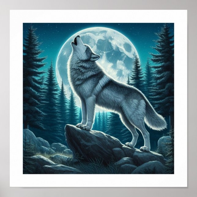Poster Howling Wolf (Frente)