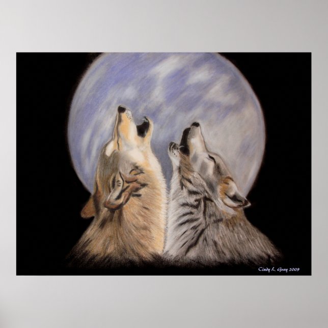 Poster Howls Noturnos (Lobos) (Frente)