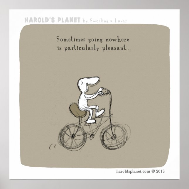 Pôster HP5038 "Harold's Planet" "Indo a lugar nenhum" (Frente)