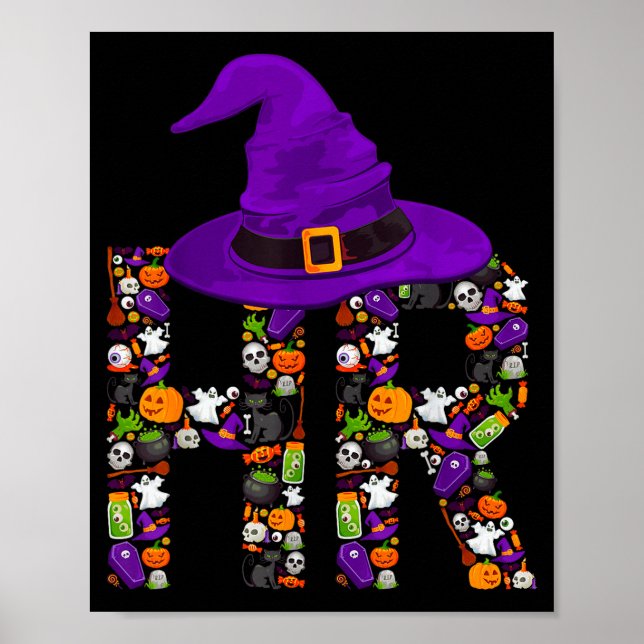 Poster Hr Witch Human Resources Pumpkin Halloween Costume (Frente)