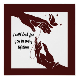Pôster Hua Cheng and Xie Lian hands Tgcf