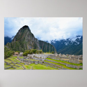Poster Huayna Picchu Pico em Machu Picchu, Peru