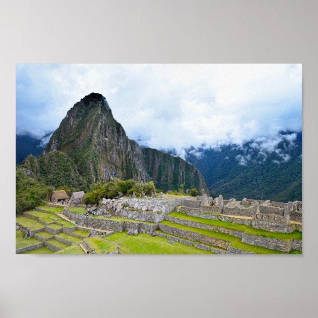 Poster Huayna Picchu Pico em Machu Picchu, Peru (Frente)