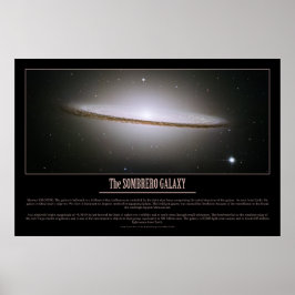 POSTER HUBBLE - A GALÁXIA SOMBRERO