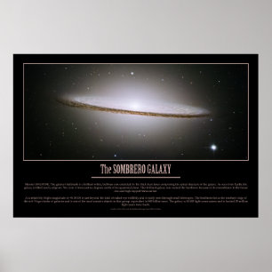 POSTER HUBBLE - A GALÁXIA SOMBRERO
