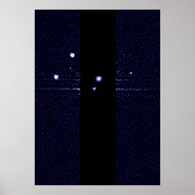 Poster Hubble descobre um Plutão da Quinta Lua Orbitando (Frente)