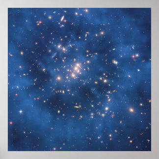 Poster Hubble encontra anel de matéria escura no cluster 