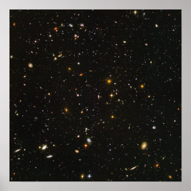 Poster Hubble Space Telescope Field of Galaxies (Frente)